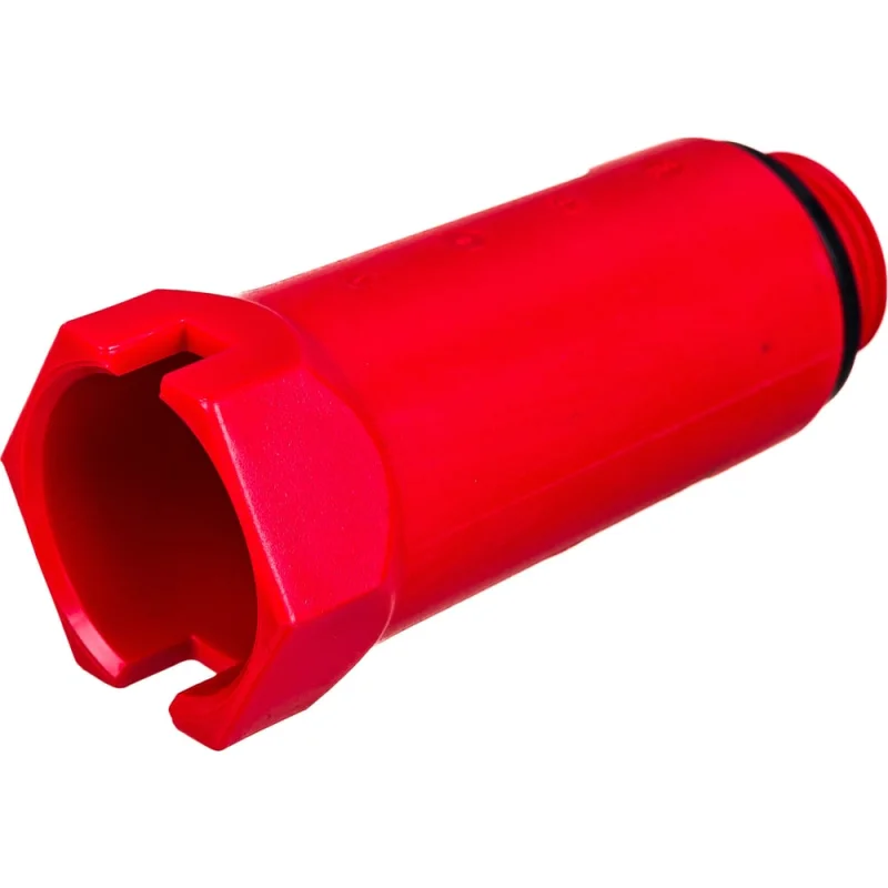Монтажная заглушка Uni-Fitt Н 1/2", с прокладкой, красная 608R2000