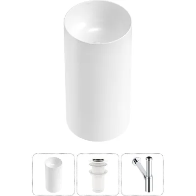Набор Wellsee 3 в 1 Callipy Art напольная раковина 42x42x84 см 20215543R
