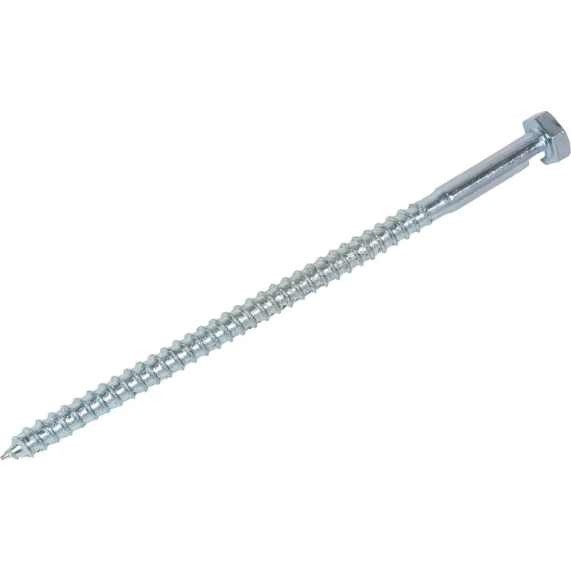 Шуруп для крепления лаг и реек STEELREX цинк 6x120 мм, коробка 40 шт. 0127006120B300004016