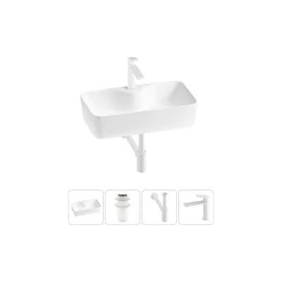 Комплект Wellsee 4 в 1 Lavinia Boho Bathroom Sink накладная раковина 54x30 см 20215282R