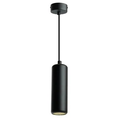 Потолочный светильник FERON ML1841 Barrel ECHO levitation MR16 35W, 230V, GU10, чёрный, с антибликовой сеточкой, на подвесе 1,7 м 48394