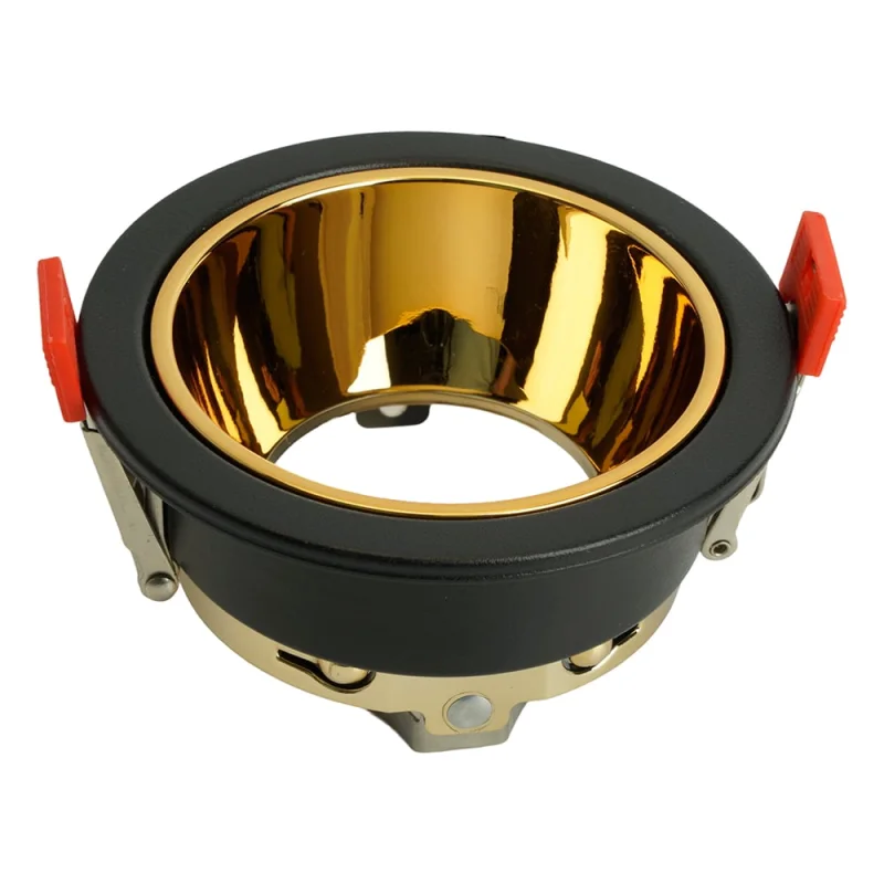 Светильник встраиваемый FERON DL3102 потолочный MR16 G5.3 черный + золото, 51403
