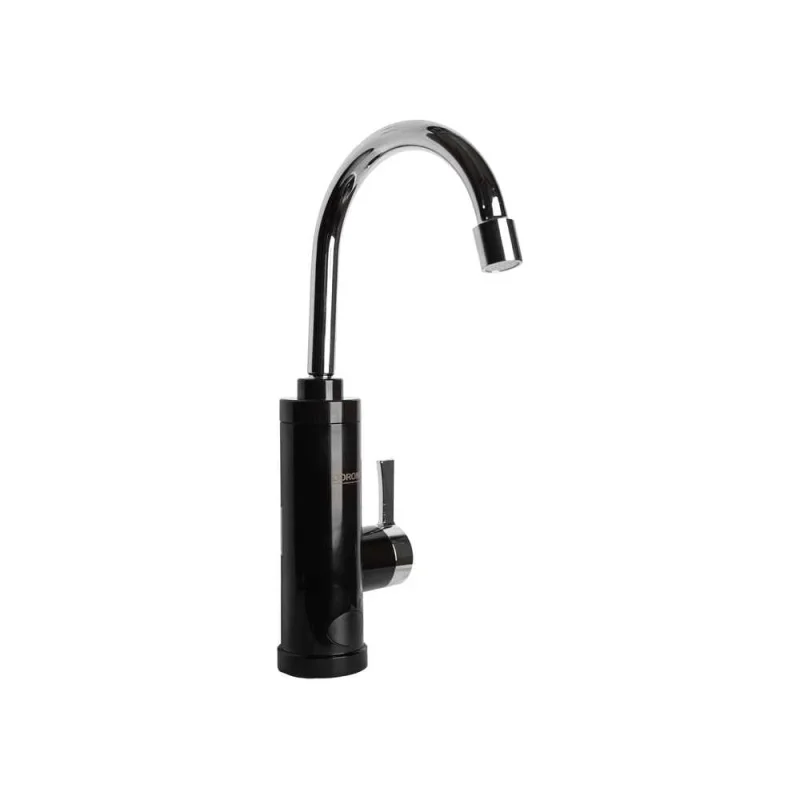 Кран-водонагреватель проточного типа черный Doron HF-010D, 3000 Вт, нагрев до 60°C 026773