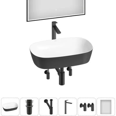 Набор Wellsee 6 в 1 Ground Breaking накладная раковина 61x39 см 20218622R
