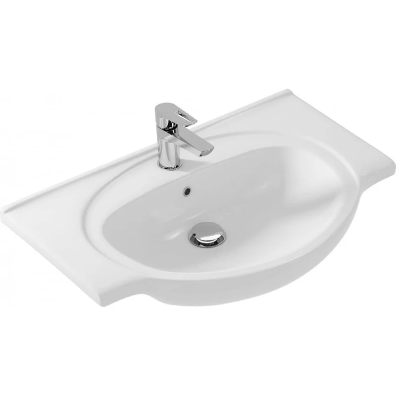 Подвесная раковина Azario 79.5x50x21.5 фаянс, цвет белый teo80 00072634