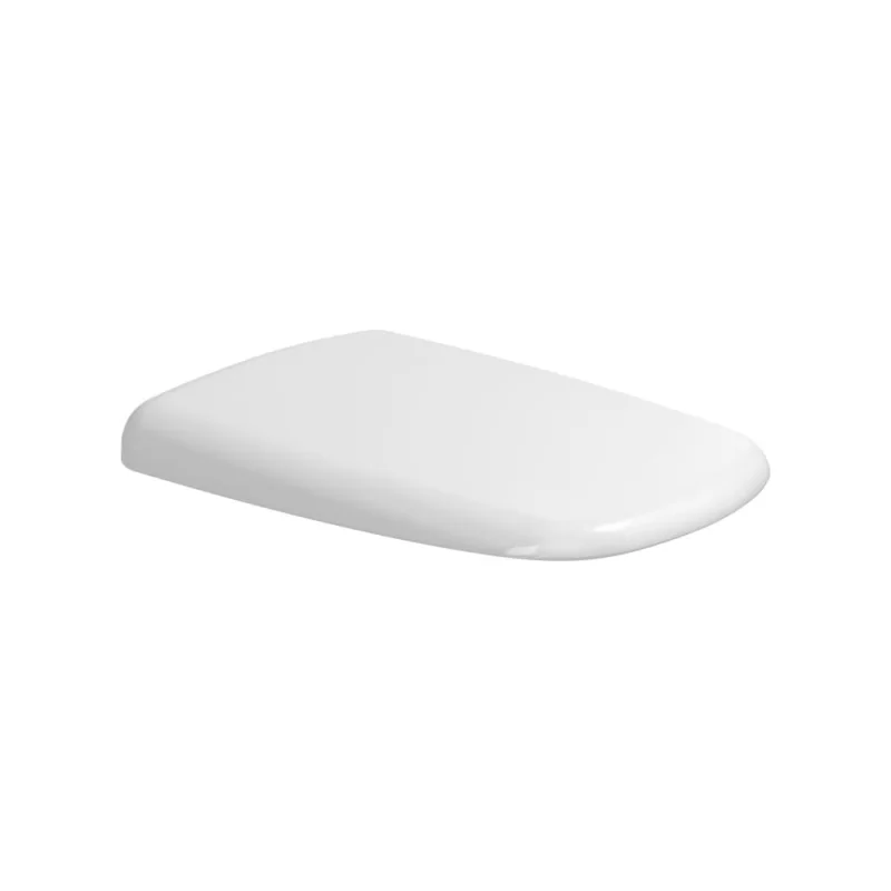 Сиденье для унитаза Flaminia Mono 452x350хh63 мм, с механизмом плавного закрывания Soft Close, шарниры хром, цвет белый MNCW03