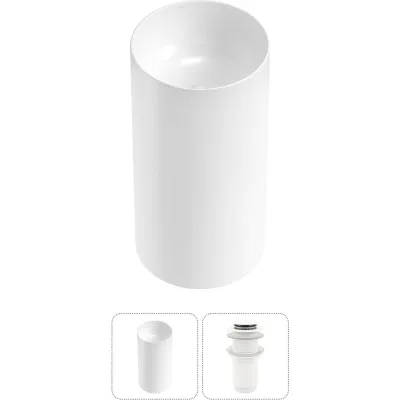 Набор Wellsee 2 в 1 Callipy Art напольная раковина 42x42x84 см 20215539R