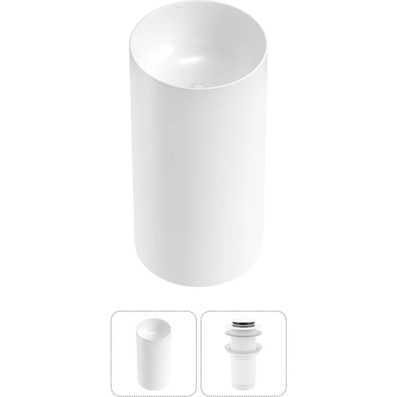 Набор Wellsee 2 в 1 Callipy Art напольная раковина 42x42x84 см 20215539R