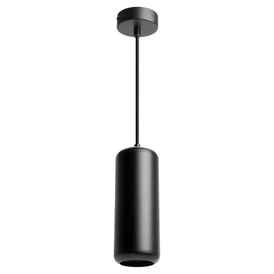 Потолочный светильник FERON HL3658 Barrel ECHO levitation 12W, 230V, GX53, черный, с антибликовой сеточкой, на подвесе 1,7 м 48403