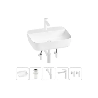 Набор 5 в 1 Wellsee Preen накладная раковина 50x40 см 20214330R