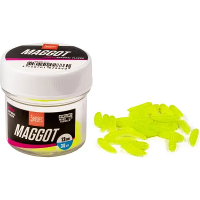 Искусственные съедобные насадки Lucky John LJ Pro Series MAGGOT GREEN опарыш, 12мм, 30шт 140202-003