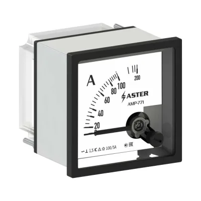 Амперметр ASTER amp-771 50 А, прямой, класс точности 1.5 AMP771-50
