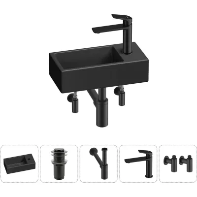 Комплект Wellsee 5 в 1 Lavinia Boho Bathroom Sink накладная/подвесная раковина 40x20 см 20215991R