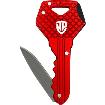Складной нож-ключ WORKPRO 63.5 мм, красный WP381005