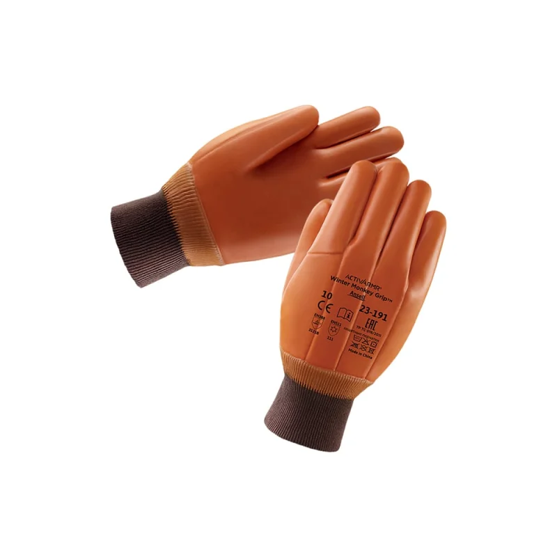 Зимние перчатки от механических повреждений Ansell ActivArmr Winter Monkey Grip 23-191-10
