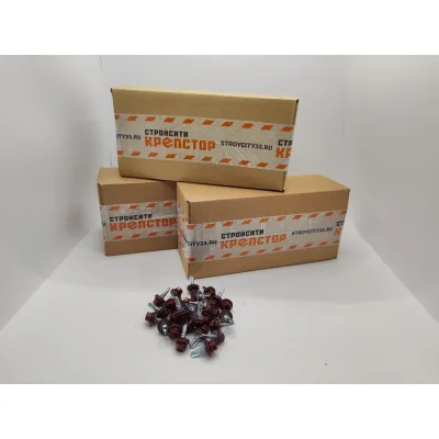 Саморез кровельный Крепстор 4,8х19 RAL 3005 красное вино, 300 шт 4665316948451
