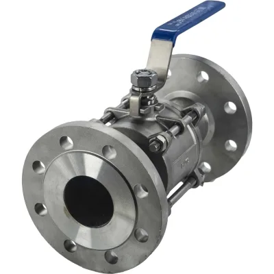 Кран шаровый фланцевый трехсоставной нержавеющий NEWKEY (3PC), AISI316 DN65 (2_1/2"), (CF8M), PN16 NK-BF65/6