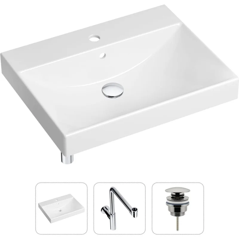 Врезная раковина для ванной, комплект 3 в 1 Lavinia Boho Bathroom Sink 21520587