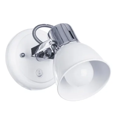 Π‘ΠΏΠΎΡ Π½Π°ΡΡΠ΅Π½Π½ΡΠΉ Arte Lamp Jovi E14 40 ΠΡ 2 ΠΊΠ².ΠΌ Π±Π΅Π»ΡΠΉ/ΡΠ΅ΡΠ΅Π±ΡΠΈΡΡΡΠΉ IP20 (A1677AP-1WH)