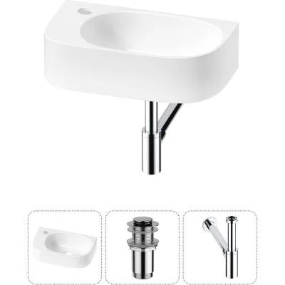 Комплект Wellsee 3 в 1 Lavinia Boho Bathroom Sink накладная/подвесная раковина 40x22 см 20216333R