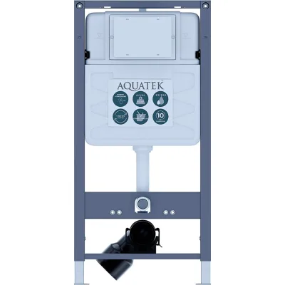 Монтаж рама пневматическая для подв унитаза AQUATEK INSP-0000001 Pneumo S50 1130x530x100+звукоизоляцион прокладка 00000144607