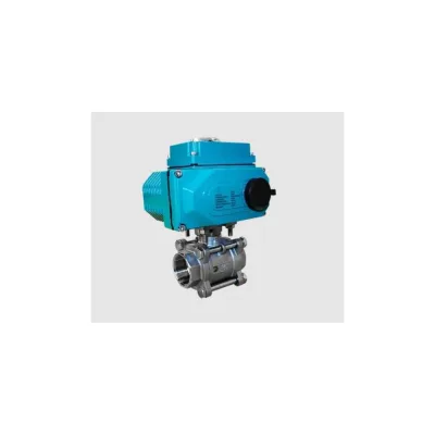 Кран шаровой муфтовый NEWKEY (3PC), AISI304 DN65 (2_1/2), с электроприводом AC 220V (С-10) NK-BMTp65/4*PEAH100