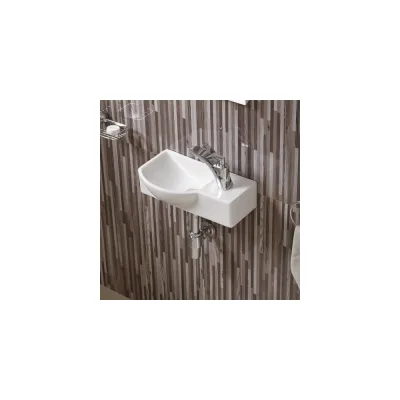 Раковина подвесная Weltwasser WW AISBACH 7940 GL-WT R глянцевая белая, 400x220x120 мм 10000008687
