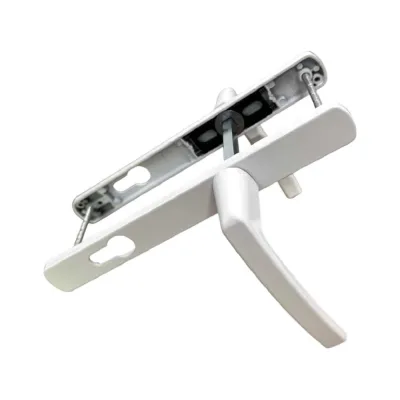 Дверные ручки алюминиевые на планке, белый RAL 9016 Vantage V1-85W