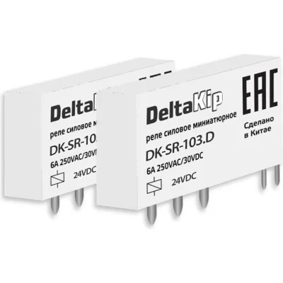 Промежуточное реле DELTAKIP Delta-Kip интерфейсные в ультратонком корпусе (1-контактные) DK-SR (103.D) DK-K0000011