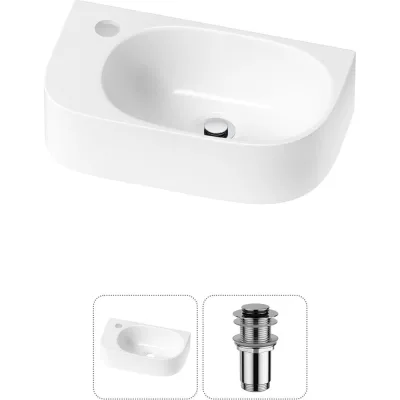 Комплект Wellsee 2 в 1 Lavinia Boho Bathroom Sink накладная/подвесная раковина 40x22 см 20216329R