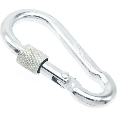 Карабины с муфтой BOWT 6 мм, оцинкованные, DIN 5299d, 4 шт. B03515