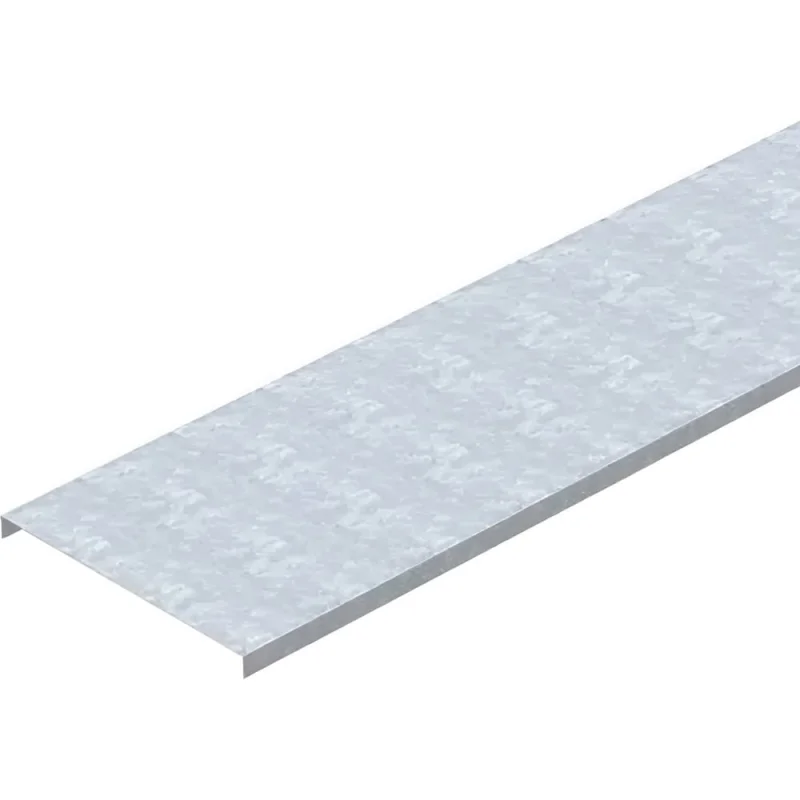 Крышка OBO Bettermann DRLU 300 FS, для лотков, B=300 мм, L=3000 мм, сталь, конвейерный цинк 6052307