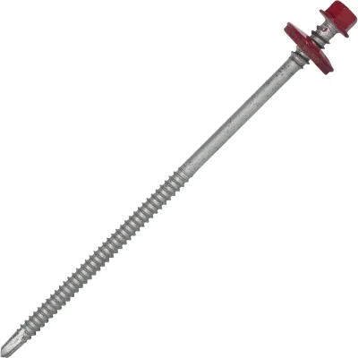 Саморез для сэндвич-панелей HARDWEX ТМ HWX5-P10-6.3/5.5x135 мм, св.№3, RUSPERT, RAL 3003, 100 шт. 5190000240614