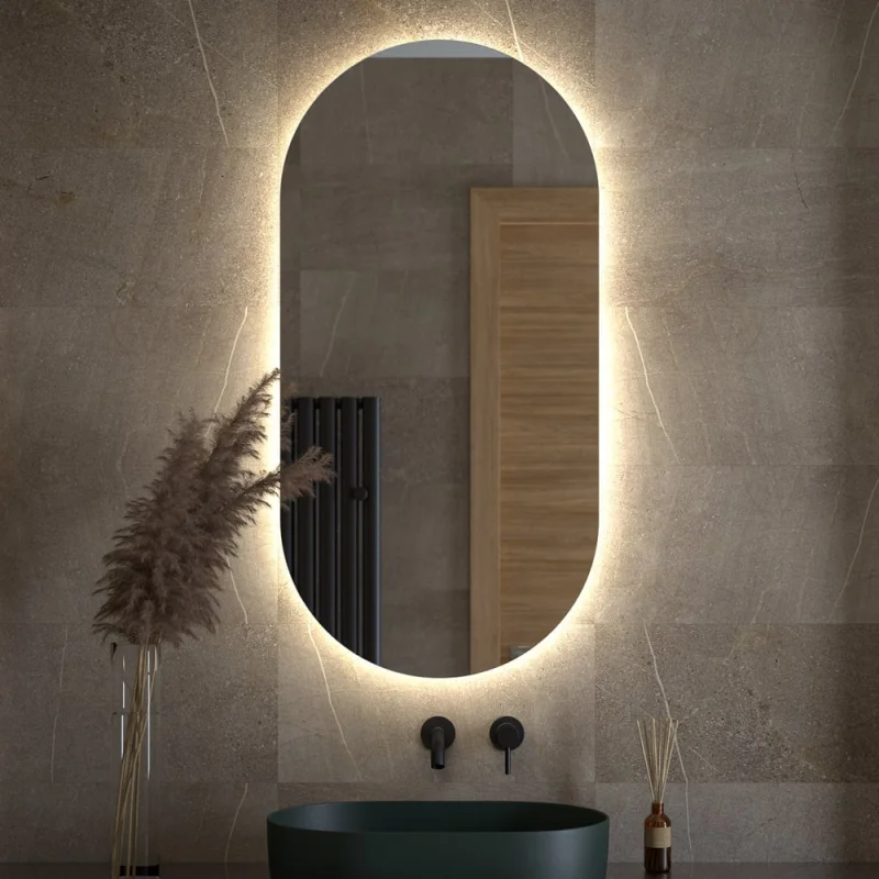 Зеркало DEFESTO с LED-подсветкой 31W 60x120 cm Без выключателя, Нейтральный белый свет OPTI DF 2906