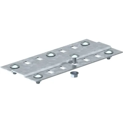 Пластина OBO Bettermann донная SSLB 150 FS, для листового лотка, B=150 мм, сталь, конвейерный цинк 7070209