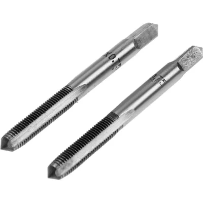 Метчики ТУНДРА метрические ручные, М6x0.75 мм, комплект из 2 шт. 2705904