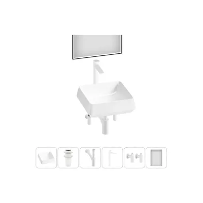 Комплект Wellsee 6 в 1 Lavinia Boho Bathroom Sink накладная раковина 38x38 см 20219428R