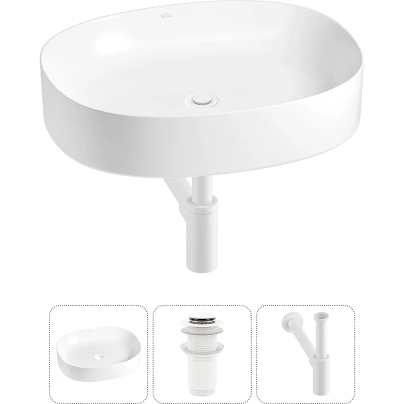 Набор Wellsee 3 в 1 Belle Spa 2.0 накладная раковина 55x45 см 33580 20212556R