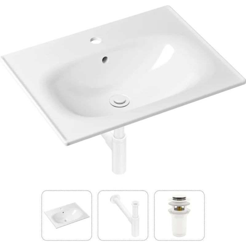 Врезная раковина для ванной Lavinia Boho Bathroom Sink в комплекте 3 в 1 21520475