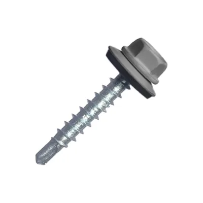 Кровельный саморез МЕТАЛЛСЕРВИС 5,5x19 ral 7004 сигнальный серый, по металлу 250 шт. мс 1255968