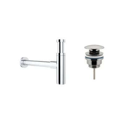 Сифон для раковины с донным клапаном Wellsee Drainage Systemв наборе 2 в 1 182119003