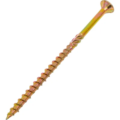 Саморез конструкционный Госкреп универсальный 5,0 x 50, желт.потай TX25, Bullit (уп=3400шт) 9990140586