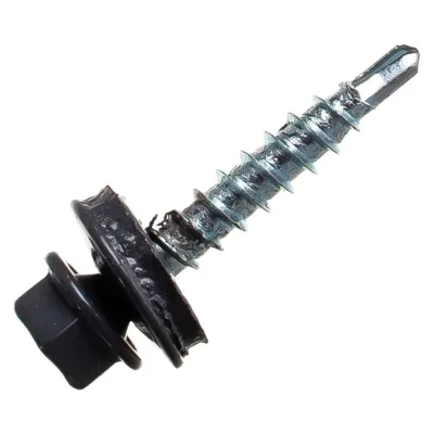 Саморез кровельный Госкреп 4,8х70 RAL 7024 (30 шт).-пл.конт 280 мл (тк=20) 2-0022050