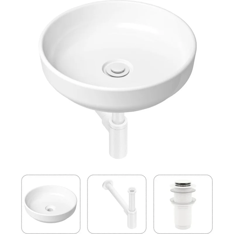 Накладная раковина для ванной Lavinia Boho Bathroom Sink Slim в комплекте 3 в 1 21520175