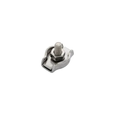 Зажим для стальных канатов STEELREX одинарный, SIMPLEX, цинк, 4 мм, упаковка 1 шт. 0521004000W100000110