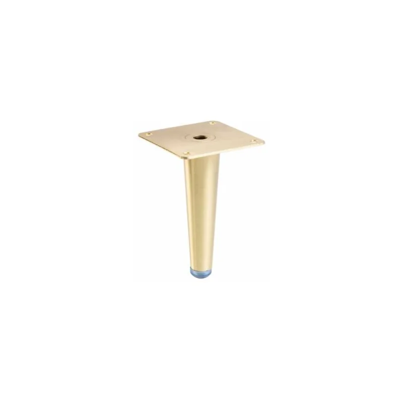 Ножка мебельная GTV SPIRE h-130мм, брашированное золото NM-SPIRE-130-18