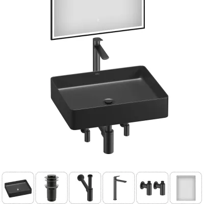 Набор Wellsee 6 в 1 FreeDom 2.0 накладная раковина 51x40 см 20217924R
