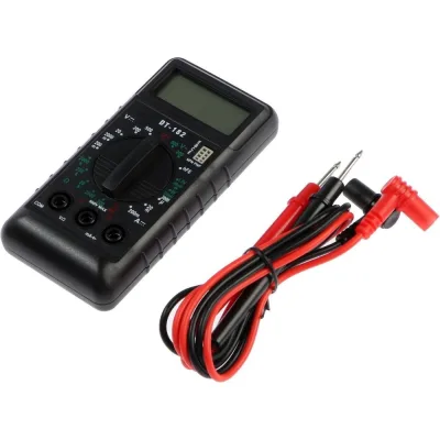 Мультиметр ТУНДРА mini, DT-182, ACV/DCV, DCA, 200-200MΩ, проверка батареек 1.5 и 9 V 1026052