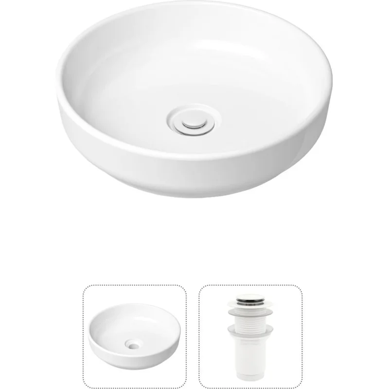 Накладная раковина для ванной Lavinia Boho Bathroom Sink Slim в комплекте 2 в 1 21520826