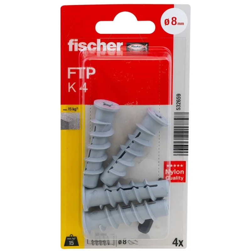 Турбо-дюбель для газобетона fischer FTP K4 4 шт. 532659